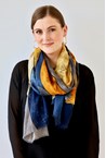 PICASSO SCARF - navy mustd